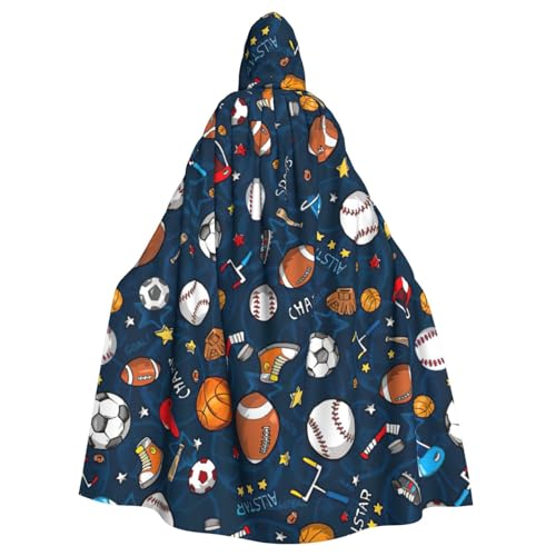 WenDang Sport Baseball Spiel Druck Halloween Erwachsene Kapuzenumhang Umhang Party Karneval Cosplay Kostüme Erwachsene Dekoration Umhang WenDang Sport Baseball Spiel Druck Halloween Erwachsene Kapuzenumhang Umhang Party Karneval Cosplay Kostüme Erwachsene Dekoration Umhang von WenDang