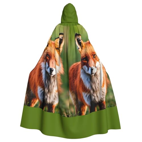 WenDang Umhang mit Fuchs-Aufdruck, für Halloween, Erwachsene, mit Kapuze, für Partys, Karneval, Cosplay, Kostüme, als Dekoration für Erwachsene WenDang Umhang mit Fuchs-Aufdruck, für Halloween, Erwachsene, mit Kapuze, für Partys, Karneval, Cosplay, Kostüme, als Dekoration für Erwachsene von WenDang
