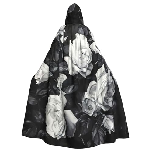 WenDang Umhang mit Kapuze für Halloween, Erwachsene, Schwarz / Weiß WenDang Umhang mit Kapuze für Halloween, Erwachsene, Schwarz / Weiß von WenDang
