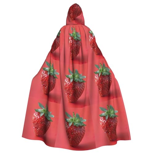 WenDang Uni Kapuzenumhang mit Erdbeermotiv für Erwachsene, eleganter Halloween-Kapuzenumhang, bequemer langer Kapuzenumhang WenDang Uni Kapuzenumhang mit Erdbeermotiv für Erwachsene, eleganter Halloween-Kapuzenumhang, bequemer langer Kapuzenumhang von WenDang