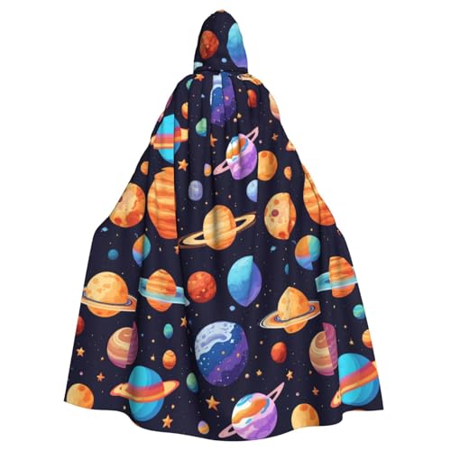WenDang Uni Kapuzenumhang mit Planetenmuster für Erwachsene, eleganter Halloween-Kapuzenumhang, bequemer langer Kapuzenumhang WenDang Uni Kapuzenumhang mit Planetenmuster für Erwachsene, eleganter Halloween-Kapuzenumhang, bequemer langer Kapuzenumhang von WenDang