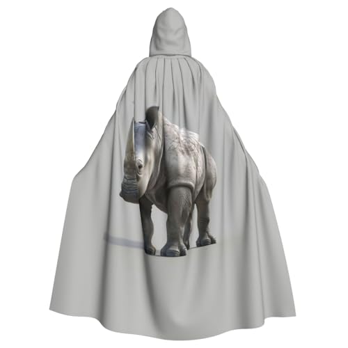 WenDang Uni Kapuzenumhang mit Tiernashorn-Druck, für Erwachsene, eleganter Halloween-Kapuzenumhang, bequemer langer Kapuzenumhang WenDang Uni Kapuzenumhang mit Tiernashorn-Druck, für Erwachsene, eleganter Halloween-Kapuzenumhang, bequemer langer Kapuzenumhang von WenDang