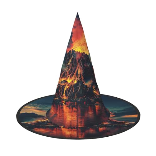 WenDang Vulkan-Hut, lustig, für Partys, Kostümball, Cosplay, Karneval, DIY-Dekoration (2 Stück) von WenDang