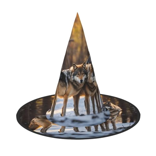 WenDang Wolfs-Halloween-Hut, lustig, für Urlaub, Party, Ball, Cosplay, Karneval, DIY-Dekoration (3 Stück) von WenDang