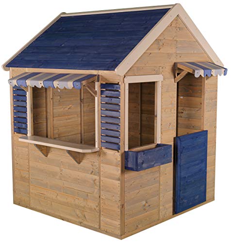 Wendi Toys M17B Spielhaus Kinder Outdoor Holz, wetterfest, 120x120x155 cm, Blau – Hochwertiges Gartenspielhaus aus FSC-Holz für Kinder ab 3-7 Jahre, Kinderspielhaus Outdoor, Gartenhaus für Kinder Wendi Toys M17B Spielhaus Kinder Outdoor Holz, wetterfest, 120x120x155 cm, Blau – Hochwertiges Gartenspielhaus aus FSC-Holz für Kinder ab 3-7 Jahre, Kinderspielhaus Outdoor, Gartenhaus für Kinder von Wendi Toys