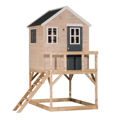 Wendi Toys M21G, Baumhaus Garten Kinder mit 90 cm Plattform, Grau, FSC-zertifiziertes Holz, 167 x 197 x 242 cm – Spielhaus Kinder Outdoor, Spielgerät für Gartenabenteuer Wendi Toys M21G, Baumhaus Garten Kinder mit 90 cm Plattform, Grau, FSC-zertifiziertes Holz, 167 x 197 x 242 cm – Spielhaus Kinder Outdoor, Spielgerät für Gartenabenteuer von Wendi Toys