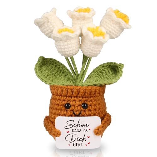 WenmthG Glücksbringer Dankeschön Geschenke Gestrickte Maiglöckchen für Frauen Männer Freunde Kollegen Lehrer und Famili, Danke Geschenk Pocket Hug Kartoffel Deutsch Ersatz - 1 St WenmthG Glücksbringer Dankeschön Geschenke Gestrickte Maiglöckchen für Frauen Männer Freunde Kollegen Lehrer und Famili, Danke Geschenk Pocket Hug Kartoffel Deutsch Ersatz - 1 St von WenmthG