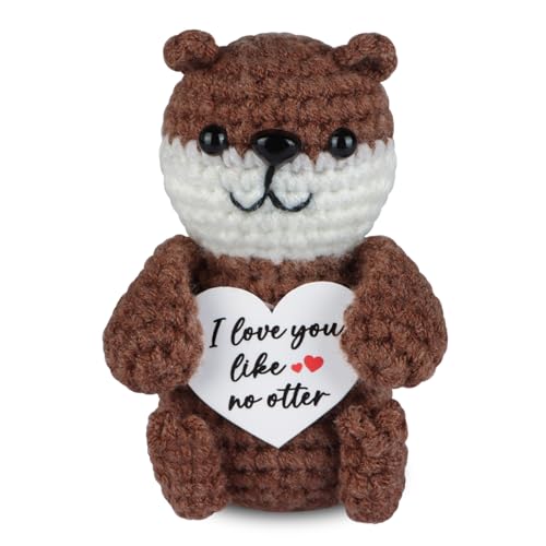 WenmthG Pocket Hug Otter, Gestrickte Fischotter Puppe Mutmacher Geschenk, Positive Kartoffel Ersatz 1 St WenmthG Pocket Hug Otter, Gestrickte Fischotter Puppe Mutmacher Geschenk, Positive Kartoffel Ersatz 1 St von WenmthG