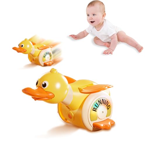 Wenosda Krabbel Musikalische Spielzeuge,Baby Spielzeug ab 6 8 9 12 Monate Babyspielzeug,Lernspielzeug Spielzeug Mit Musik & Licht Musikspielzeug Tanzende Singender Krabbel Kinderspielzeug Geschenk von Wenosda
