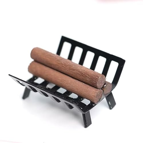 1/12 Miniatur Holzscheite mit Halter Puppenhaus Dekoration Zubehör Dekor Dekorationen 1/12 Miniatur Holzscheite mit Halter Puppenhaus Dekoration Zubehör Dekor Dekorationen von Wentoenapp
