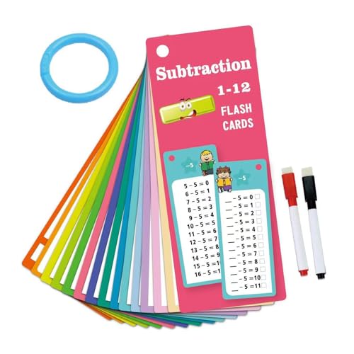 Division Lernkarten – 15 x Schreiben und Wischen Lernen | Multiplikationsunterteilung Lernkarten | Interaktives Mathematikübungswerkzeug für elementare Kinder, und Mädchen von Weppduk