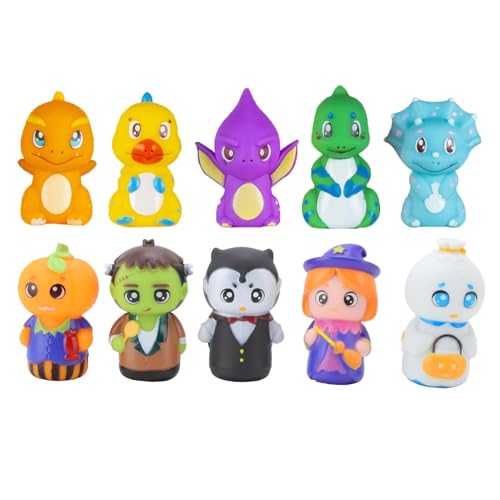 Halloween-Fingerpuppen – praktisches Cartoon-Fingerpuppen-Set für Kinder | Interaktive Spielzeugpuppen, wunderbare 5X-Puppen für Halloween-Partygeschenke, Goodie-Bag-Füller Halloween-Fingerpuppen – praktisches Cartoon-Fingerpuppen-Set für Kinder | Interaktive Spielzeugpuppen, wunderbare 5X-Puppen für Halloween-Partygeschenke, Goodie-Bag-Füller von Weppduk