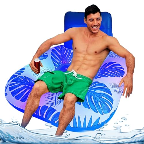 Weppduk Aufblasbarer Poolschwimmer – praktisches schwimmendes Schwimmbett | Einfach zu verwendende, atmungsaktive Schwimmmatte | Leichte Wasserhängematte für Schwimmbad und Poolzubehör von Weppduk