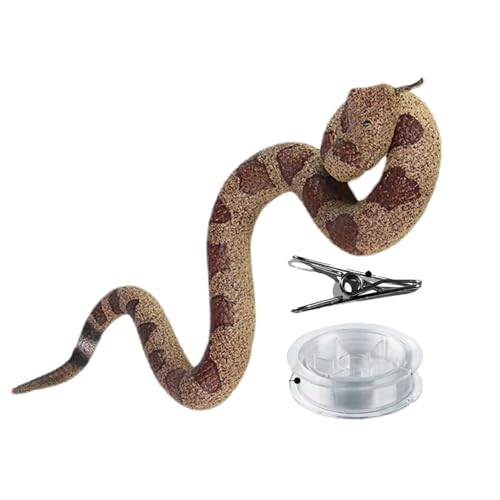 Weppduk Clip Snake Toy - Silikon Schlange Spielzeug - Simulation Schlange Spielzeug mit Schnur und Clip für einfache Einrichtung Silikon Handwerkskunst Spukhaus Weppduk Clip Snake Toy - Silikon Schlange Spielzeug - Simulation Schlange Spielzeug mit Schnur und Clip für einfache Einrichtung Silikon Handwerkskunst Spukhaus von Weppduk