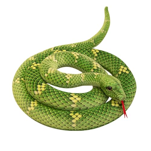 Weppduk Schlangen-Stofftier – praktisches 190 cm langes Anaconda-Plüschtier, Stofftiere, große realistische Anaconda-Sachen, Schlangenpuppen, Streich-Requisiten für Geburtstag, Weihnachten, Halloween Weppduk Schlangen-Stofftier – praktisches 190 cm langes Anaconda-Plüschtier, Stofftiere, große realistische Anaconda-Sachen, Schlangenpuppen, Streich-Requisiten für Geburtstag, Weihnachten, Halloween von Weppduk