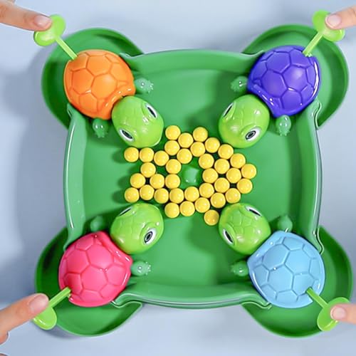 Brettspiel Schildkröte Hungrige Schildkröte Spiel 2-4 Person Intensives Spiel Der Schnellen Reflexe Mit 36 Bohnen Familien-Brettspiele Für Den Spieleabend Interaktive Brettspiele Für Kinder Ab 3 Jahre von Weqizuerqi