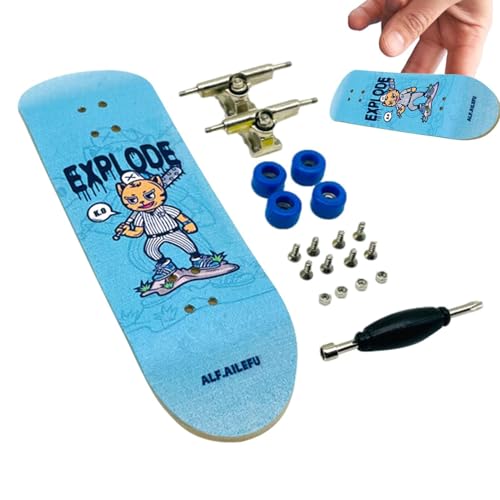 Weqizuerqi 100x30mm Finger Skateboard Profingerbrett Fingerplatine Skate Maple Holzfingerboard Spielzeug für Büroangestellte oder Schüler Reduzieren Sie den Druck entspannende Gehirngeschenk von Weqizuerqi
