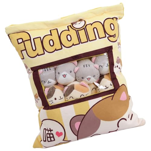 Weqizuerqi 40 X 36 cm Pudding Kissen Katze Snack Kissen Pudding Katze Plüsch Kissen Daunenbaumwolle Nette Snack Kissen Mit 8 Süße Katzen Reißverschluss Design Abnehmbar Weqizuerqi 40 X 36 cm Pudding Kissen Katze Snack Kissen Pudding Katze Plüsch Kissen Daunenbaumwolle Nette Snack Kissen Mit 8 Süße Katzen Reißverschluss Design Abnehmbar von Weqizuerqi