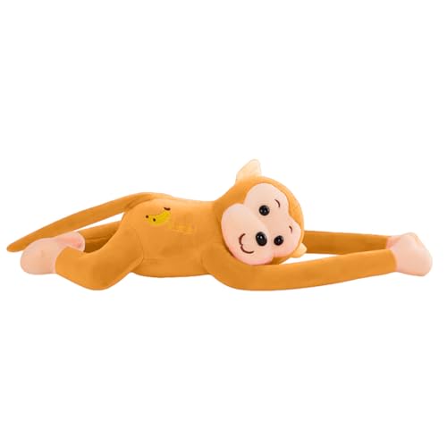 Weqizuerqi 45 X 10 X 10 cm Hängender AFFE Hanging Monkey Langarmiger AFFE Hängende Gibbons Stofftier Anhänger Fensteraffe Kindersicheres Kuscheltier Äffchen Für Kinder Mädchen Und jungens von Weqizuerqi