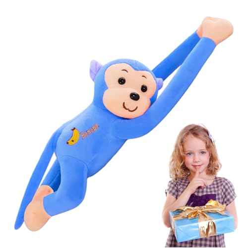Weqizuerqi 45 X 10 X 10 cm Hängender AFFE Hanging Monkey Langarmiger AFFE Hängende Gibbons Stofftier Anhänger Fensteraffe Kindersicheres Kuscheltier Äffchen Für Kinder Mädchen Und jungens von Weqizuerqi