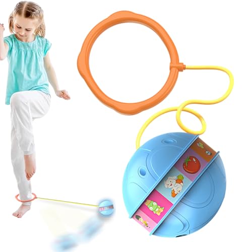 Weqizuerqi 78 cm Sprung Ball Kinder Knöchel Sprungball Flash Jumping Ball Für Kinder Teenager Erwachsene Fußkreisel Blinkender Springring Für Klassenzimmer, Zuhause Und Am Arbeitsplatz von Weqizuerqi