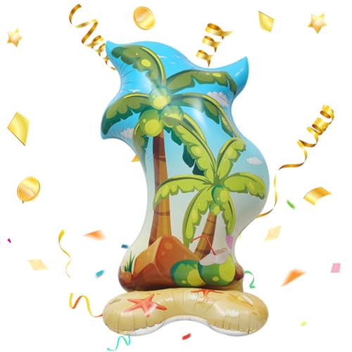 Weqizuerqi Aufblasbare Palme, Aluminiumfolie, aufblasbare Palme – tropische Themen-Dekorationen für Kinder und Erwachsene, Geburtstag, Hotel, Restaurant, Versammlungen von Weqizuerqi