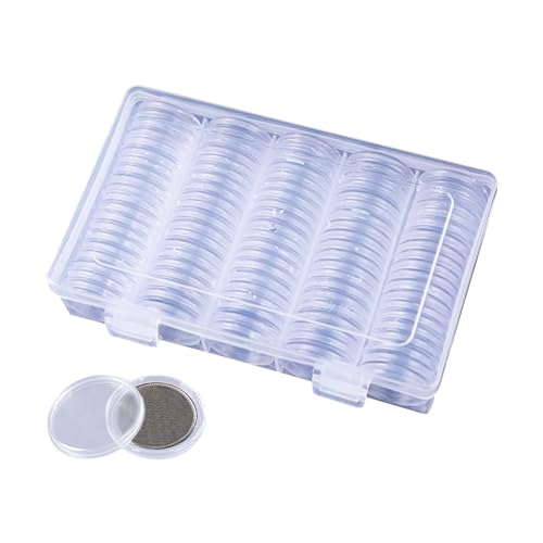 Weqizuerqi Münzhalter Für Sammler, 27mm Münzkollektor Box, Dichtung Aufbewahrungsorganizer Für Wohnzimmer Schlafzimmer Reise Ausstellung Auktion Museum Weqizuerqi Münzhalter Für Sammler, 27mm Münzkollektor Box, Dichtung Aufbewahrungsorganizer Für Wohnzimmer Schlafzimmer Reise Ausstellung Auktion Museum von Weqizuerqi