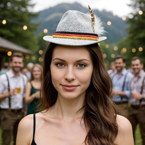 Weqizuerqi Oktoberfest Kopfband - Bierfest Kopfbedeckung Zubehör - Filz Retro Frauen Kopfschmuck Für Halloween Mottopartys Und Oktoberfest Feste Weqizuerqi Oktoberfest Kopfband - Bierfest Kopfbedeckung Zubehör - Filz Retro Frauen Kopfschmuck Für Halloween Mottopartys Und Oktoberfest Feste von Weqizuerqi