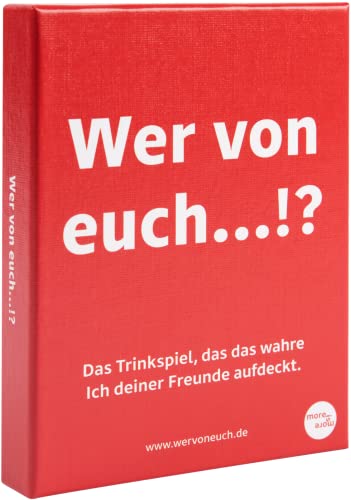 Wer von euch... by more is more... - Das Trinkspiel, das das wahre Ich deiner Freunde aufdeckt - Gesellschaftsspiel - Trinkspiel - Spieleabend - Kartenspiel - Geschen Wer von euch... by more is more... - Das Trinkspiel, das das wahre Ich deiner Freunde aufdeckt - Gesellschaftsspiel - Trinkspiel - Spieleabend - Kartenspiel - Geschen von Wer von euch...!? by more is more