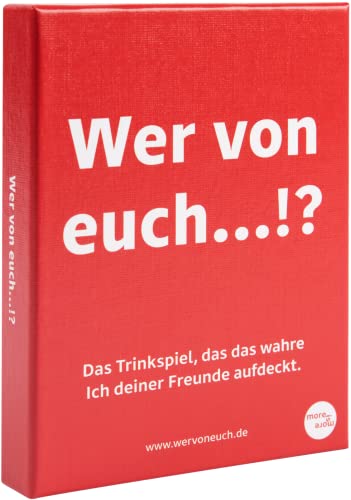 Wer von euch... by more is more... - Das Trinkspiel, das das wahre Ich deiner Freunde aufdeckt - Gesellschaftsspiel - Trinkspiel - Spieleabend - Kartenspiel - Geschen von Wer von euch...!? by more is more