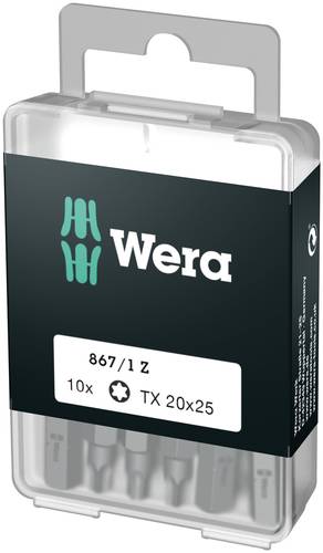 Wera 867/1 Z DIY SiS 05072406001 Torx-Bit T 10 Werkzeugstahl legiert, zähhart D 6.3 10St. von Wera