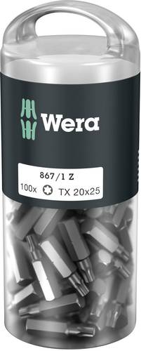 Wera 867/1 Z TORX® DIY 100 SiS 05072448001 Torx-Bit T 20 Werkzeugstahl legiert, zähhart D 6.3 100St. von Wera