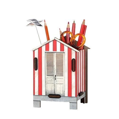 Stiftebox Strandhaus rot von Werkhaus