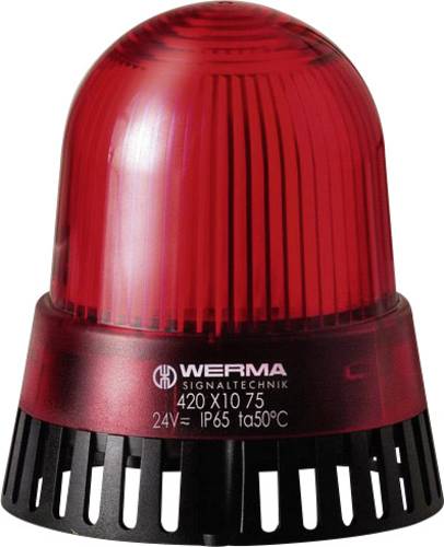 Werma Signaltechnik Kombi-Signalgeber LED 420.110.75 Rot Dauerlicht 24 V/AC, 24 V/DC 92 dB von WERMA SIGNALTECHNIK