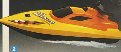 Weslery Ferngesteuertes Boot, 2,4 GHz, hohe Geschwindigkeit, elektrisches Boot mit 2 wiederaufladbaren Batterien, kabellos, LED, leicht, für Kinder, Erwachsene, für Kinder im Freien von Weslery
