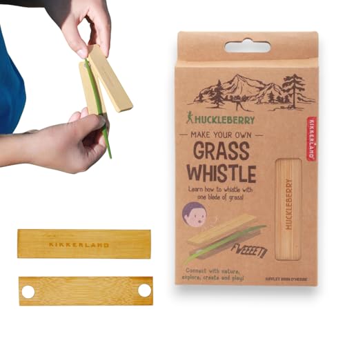 Huckleberry Graspfeife aus Bambus – Naturspielzeug für Kinder & Erwachsene – Outdoor-Musikinstrument zum Selbermachen – Lernspielzeug – robust, nachhaltig & kompakt von Westcraft
