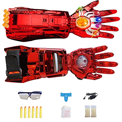 Westhood Infinity Gauntlet for Kids, Handschuh-Werfer Spielzeug with 6 Stones, Halloween Costume Accessory Cosplay Heroes Props, Launcher Spielzeug von Westhood