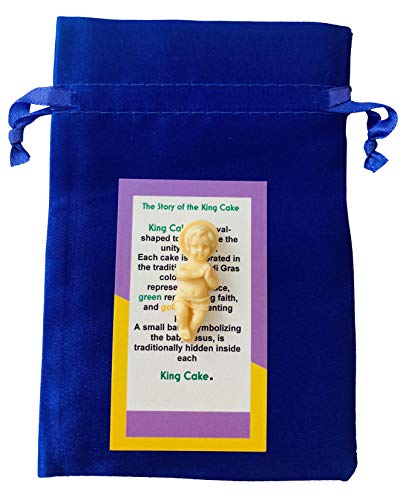 King Cake Baby Figur mit Geschichtenkarte und Zugtasche New Orleans Mardi Gras Souvenir King Cake Baby Figur mit Geschichtenkarte und Zugtasche New Orleans Mardi Gras Souvenir von Westmon Works