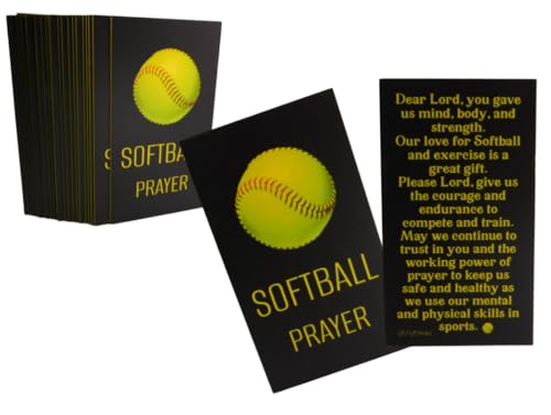 Westmon Works Softball-Gebetskarten-Team-Packung, Großpackung für Spieler und Trainer, hergestellt in den USA, 25 Stück von Westmon Works