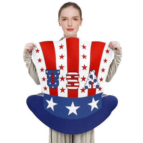 Wezalget Gedenktagskostüm – rot-weißes und blaues patriotisches Kostüm, Unabhängigkeitstag-Outfit, lustige Kleidung, Bühnenauftrittskostüm, patriotisches Zubehör Wezalget Gedenktagskostüm – rot-weißes und blaues patriotisches Kostüm, Unabhängigkeitstag-Outfit, lustige Kleidung, Bühnenauftrittskostüm, patriotisches Zubehör von Wezalget