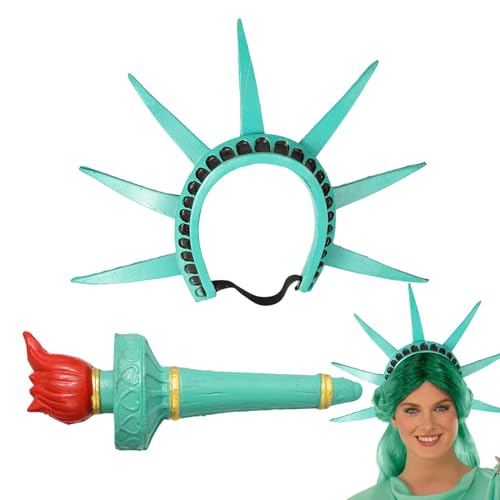 Wezalget Halloween-Kostüm, Mehrzweck-Göttin-Krone, Damen-Kopfbedeckung, leichte Haarreifen mit Taschenlampe für Leistung Wezalget Halloween-Kostüm, Mehrzweck-Göttin-Krone, Damen-Kopfbedeckung, leichte Haarreifen mit Taschenlampe für Leistung von Wezalget