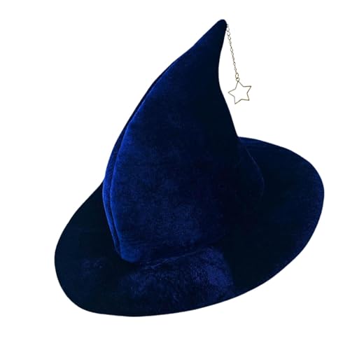 Wezalget Hexenhüte für Damen, Halloween-Kostüm, Hexenhut mit Stern-Anhänger, Karneval, Verkleidung, Terror, Festival, Bühnenshow, Kopfschmuck für Cosplay-Aktivitäten Wezalget Hexenhüte für Damen, Halloween-Kostüm, Hexenhut mit Stern-Anhänger, Karneval, Verkleidung, Terror, Festival, Bühnenshow, Kopfschmuck für Cosplay-Aktivitäten von Wezalget