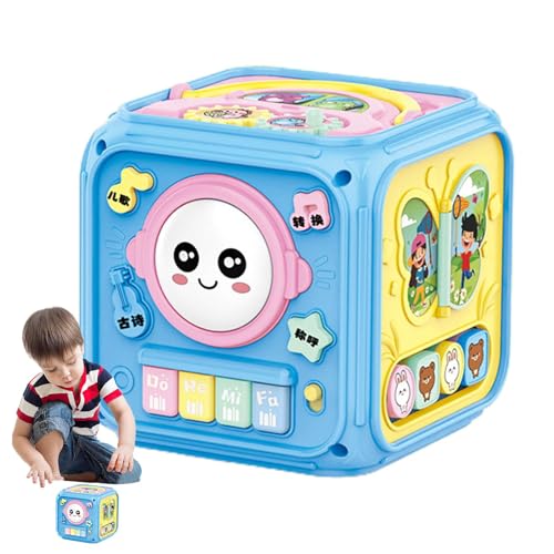 Wezalget Kids Activity Cube, Activity Cube für Kinder | Multifunktional sensorische Würfelform Sortier,Sichere pädagogische interaktive frühe Lernspielzeug und Licht zum Geburtstag Wezalget Kids Activity Cube, Activity Cube für Kinder | Multifunktional sensorische Würfelform Sortier,Sichere pädagogische interaktive frühe Lernspielzeug und Licht zum Geburtstag von Wezalget