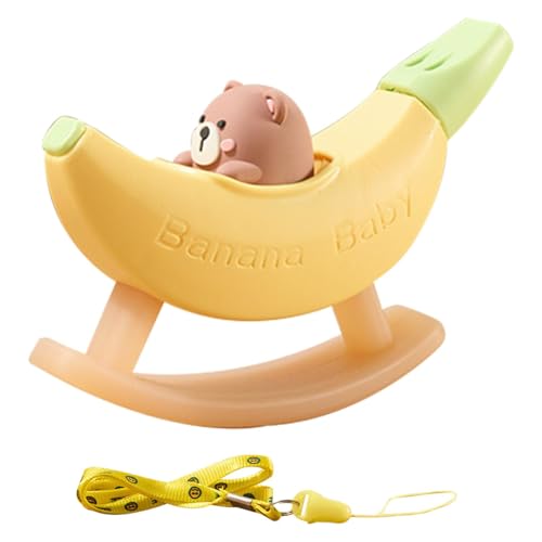 Wezalget Kinder-Sicherheitspfeife – Cartoon-Outdoor-Spielpfeife, Silikon-Trainingspfeife, Bananenbär, Hörnerpfeife mit Umhängeband, Spaß für Kinder, Camping, Wandern Wezalget Kinder-Sicherheitspfeife – Cartoon-Outdoor-Spielpfeife, Silikon-Trainingspfeife, Bananenbär, Hörnerpfeife mit Umhängeband, Spaß für Kinder, Camping, Wandern von Wezalget