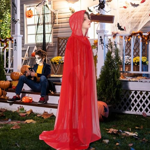 Wezalget Langer Schwarzer Schleier - Langer Durchsichtiger Hexenumhang | Damen Kostümrobe Für Hochzeit Party Halloween Foto Vampir Bühne Wezalget Langer Schwarzer Schleier - Langer Durchsichtiger Hexenumhang | Damen Kostümrobe Für Hochzeit Party Halloween Foto Vampir Bühne von Wezalget