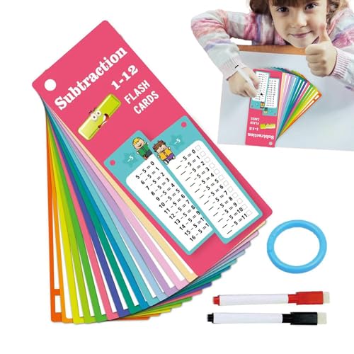 Wezalget Mathematikkarten, 15 x Schreib- und Wisch-Lernen, Multiplikationsunterteilung, interaktives Mathe-Übungswerkzeug für Kinder, und Mädchen Wezalget Mathematikkarten, 15 x Schreib- und Wisch-Lernen, Multiplikationsunterteilung, interaktives Mathe-Übungswerkzeug für Kinder, und Mädchen von Wezalget