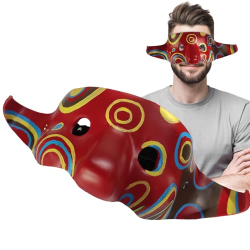 Wezalget Räuber-Maske Cosplay Gesicht Spiel Rollenspiel Requisiten Gesicht für Kostümpartys Exquisite Stilvolle Cosplay Requisiten für Maskerade Cosplay Events von Wezalget