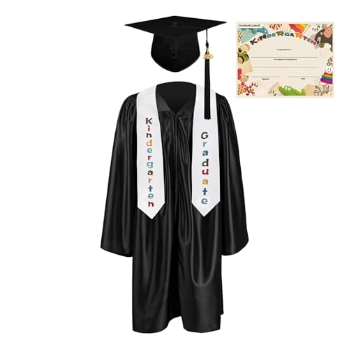 Wezalget Vorschul Abschlussmütze Und -Umhang,Kinder Abschlussfeier Fotoanzug - 2025 Edition Foto-Outfit Für Kinder Von 5-13 Jahren von Wezalget