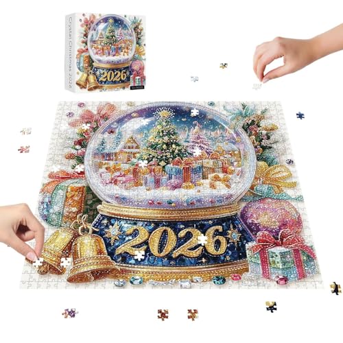 Wezalget Weihnachts Kristallkugel Puzzle 1000 Teile - Familien Weihnachtspuzzle 2026 | Papier Kunsthandwerk Puzzle Spiel für Zuhause Familienaktivität Erwachsene Kinder Anfänger Spaß Wezalget Weihnachts Kristallkugel Puzzle 1000 Teile - Familien Weihnachtspuzzle 2026 | Papier Kunsthandwerk Puzzle Spiel für Zuhause Familienaktivität Erwachsene Kinder Anfänger Spaß von Wezalget