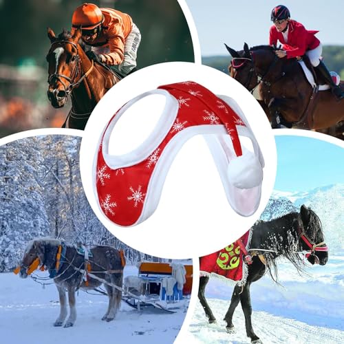Wezalget Weihnachtshüte Für - Mit Weihnachtsmann - Mit Schneeflocken Muster Atmungsaktiv Für Festliche Winterreiten Fotos Und Bauernhoffeste Wezalget Weihnachtshüte Für - Mit Weihnachtsmann - Mit Schneeflocken Muster Atmungsaktiv Für Festliche Winterreiten Fotos Und Bauernhoffeste von Wezalget